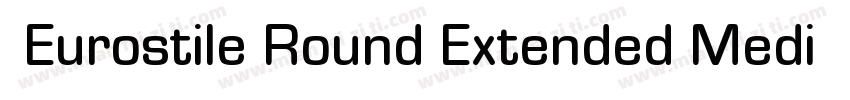 】Eurostile Round Extended MediumEur字体转换